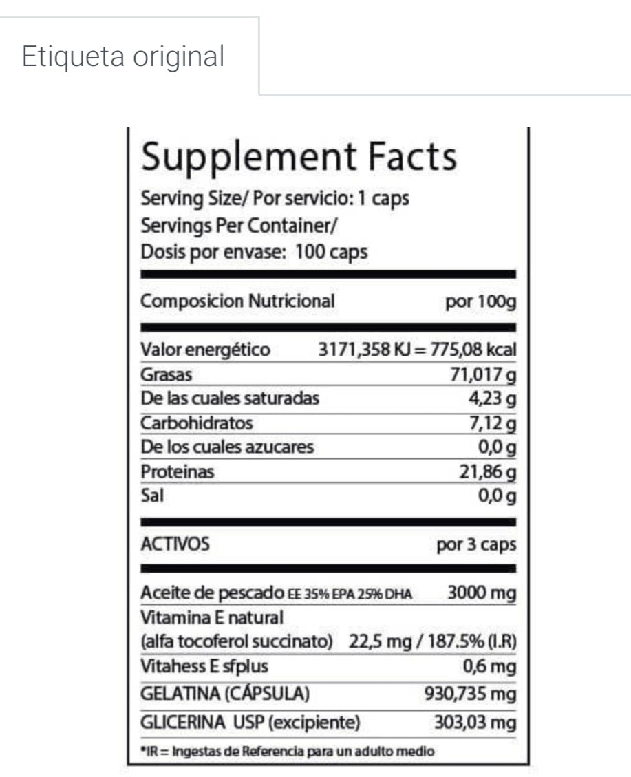 OMEGA 3 1000 MG